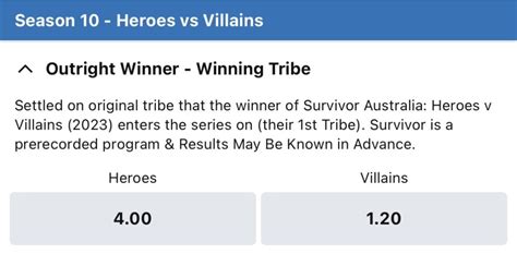 sportsbet australian survivor.